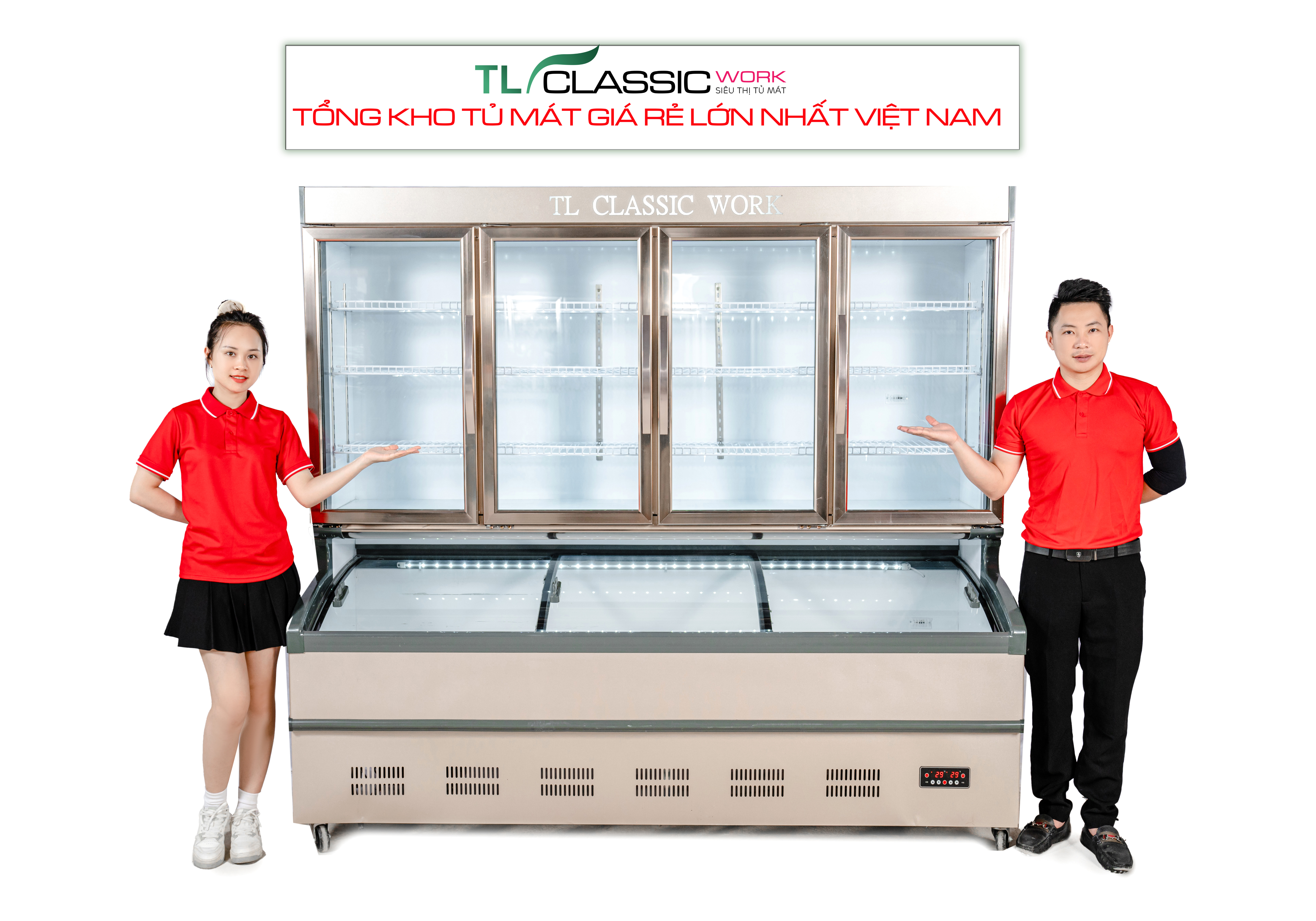 Thiết kế Tủ mát 4 cánh tích hợp 2 chế độ Classic V3 vô cùng nổi bật